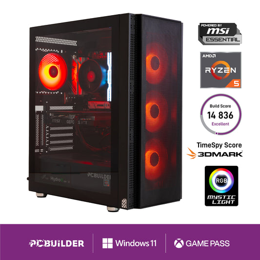 PCBuilder Ryzen 5 9600X NEXUS Gaming PC | 32GB DDR5 | RTX 5060 Ti 16GB | 1TB NVMe SSD | Windows 11