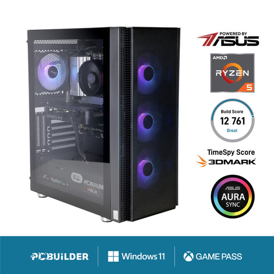 PCBuilder Ryzen 5 8400F OBLIVION Gaming PC | 32GB DDR5 | RTX 5060 8GB | 1TB NVMe SSD | Windows 11