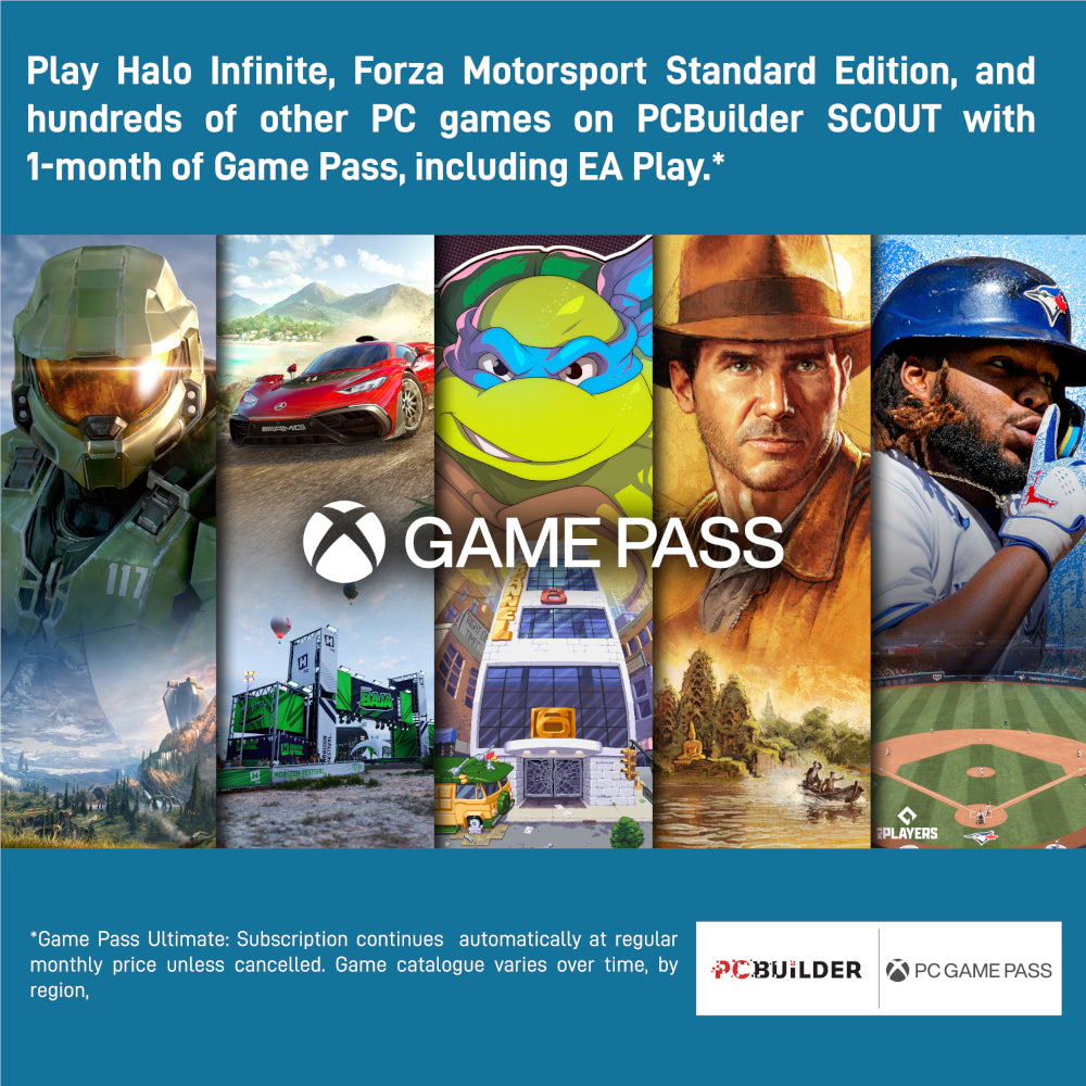 PCBuilder Ryzen 5 5500 SCOUT Gaming PC | 16GB DDR4 | RTX 3050 6GB | 1TB NVMe SSD | Windows 11 Home