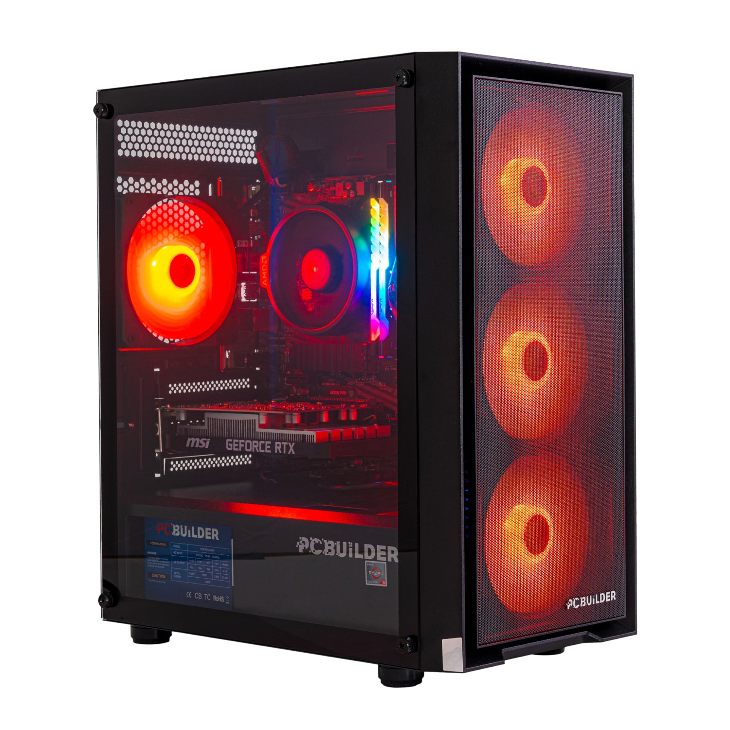 PCBuilder Ryzen 5 5500 SCOUT Gaming PC | 16GB DDR4 | RTX 3050 6GB | 1TB NVMe SSD | Windows 11 Home