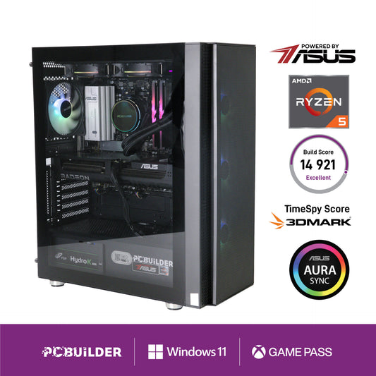 PCBuilder Ryzen 5 7600 SEEKER Gaming PC | 32GB DDR5 | 1TB NVMe SSD | RX 9060 XT 16GB | Windows 11