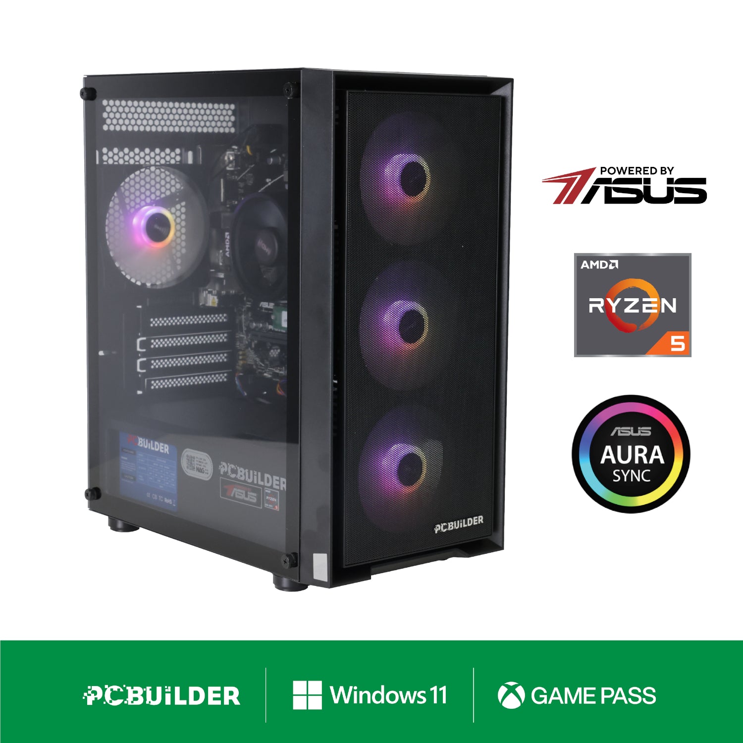 PCBuilder Ryzen 5 8600G WARDEN Gaming PC | 32GB DDR5 | 480GB NVMe SSD | Radeon Graphics | Win 11