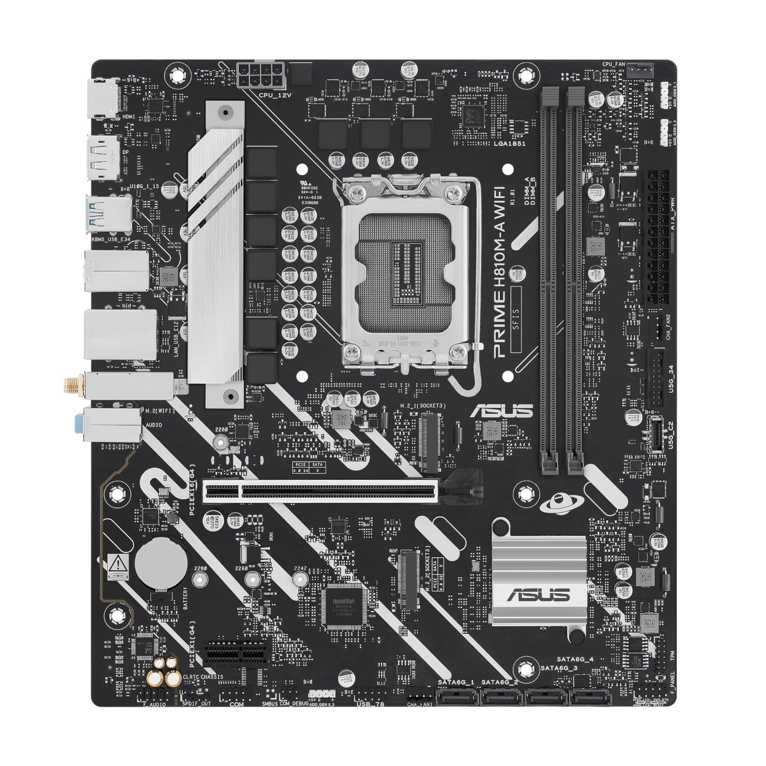 Asus PRIME H810M-A WIFI LGA1851 Micro ATX Motherboard