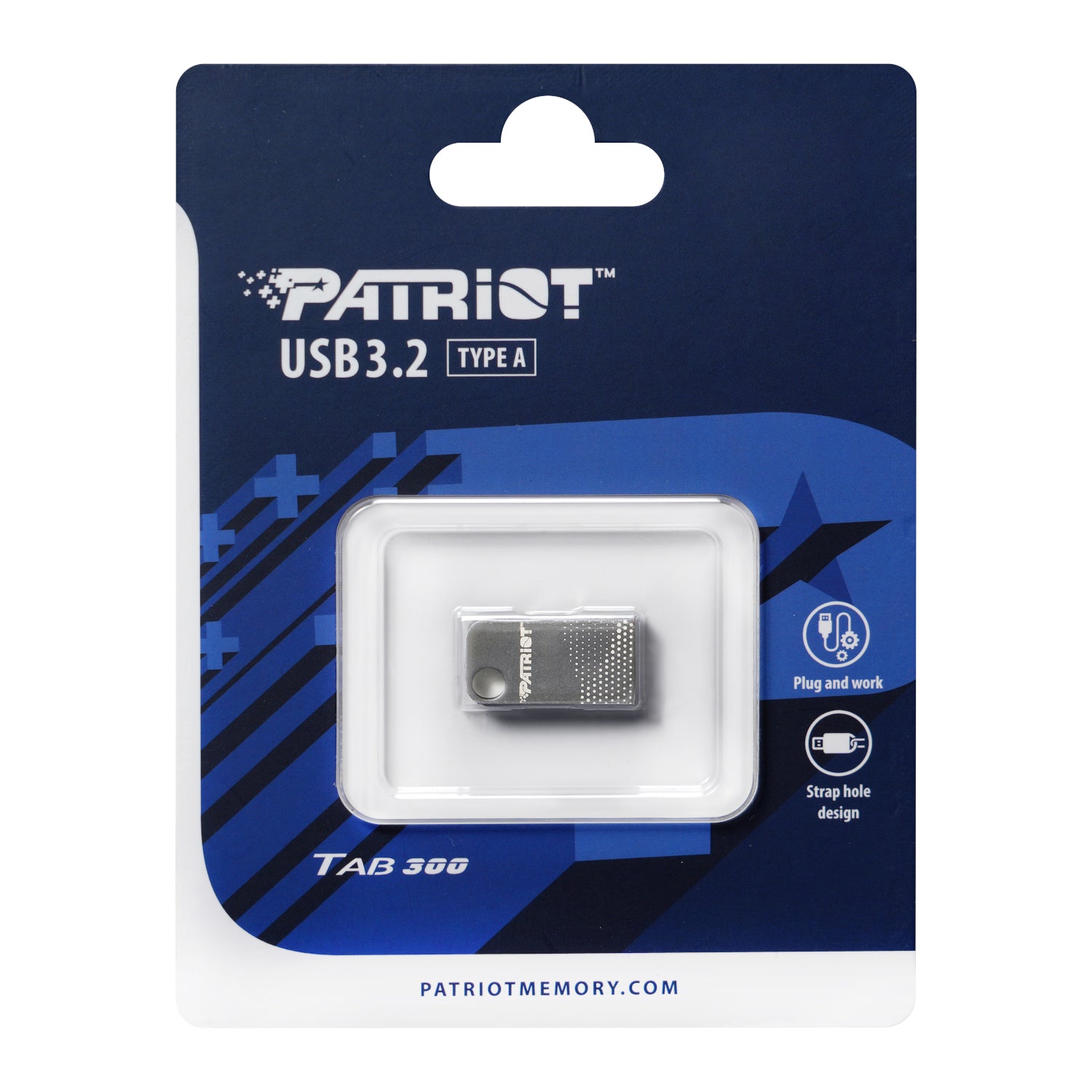 Patriot TAB300 Dark Shadow 128GB USB 3.2 Gen1 Flash Drive