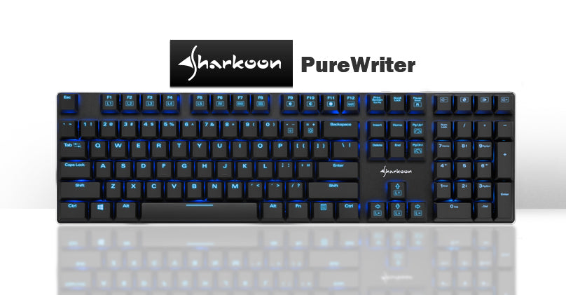 Sharkoon PureWriter Mechanical USB Keyboard - Computer Gaming Hardware