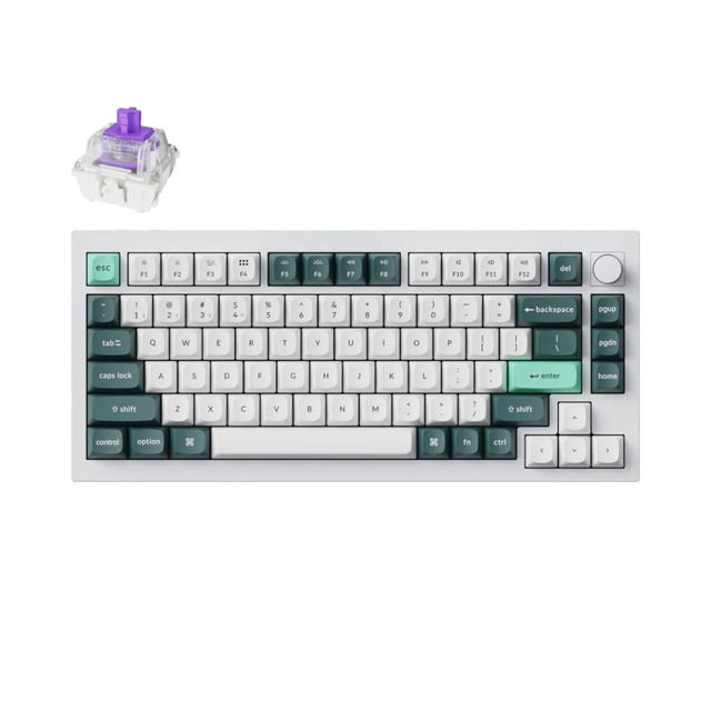 Keychron Q1H-P1 QMK Wireless Custom Keyboard - White
