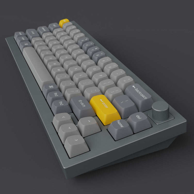 Keychron Q2 65% Red G Pro Switches Aluminium RGB Wired Keyboard - Grey