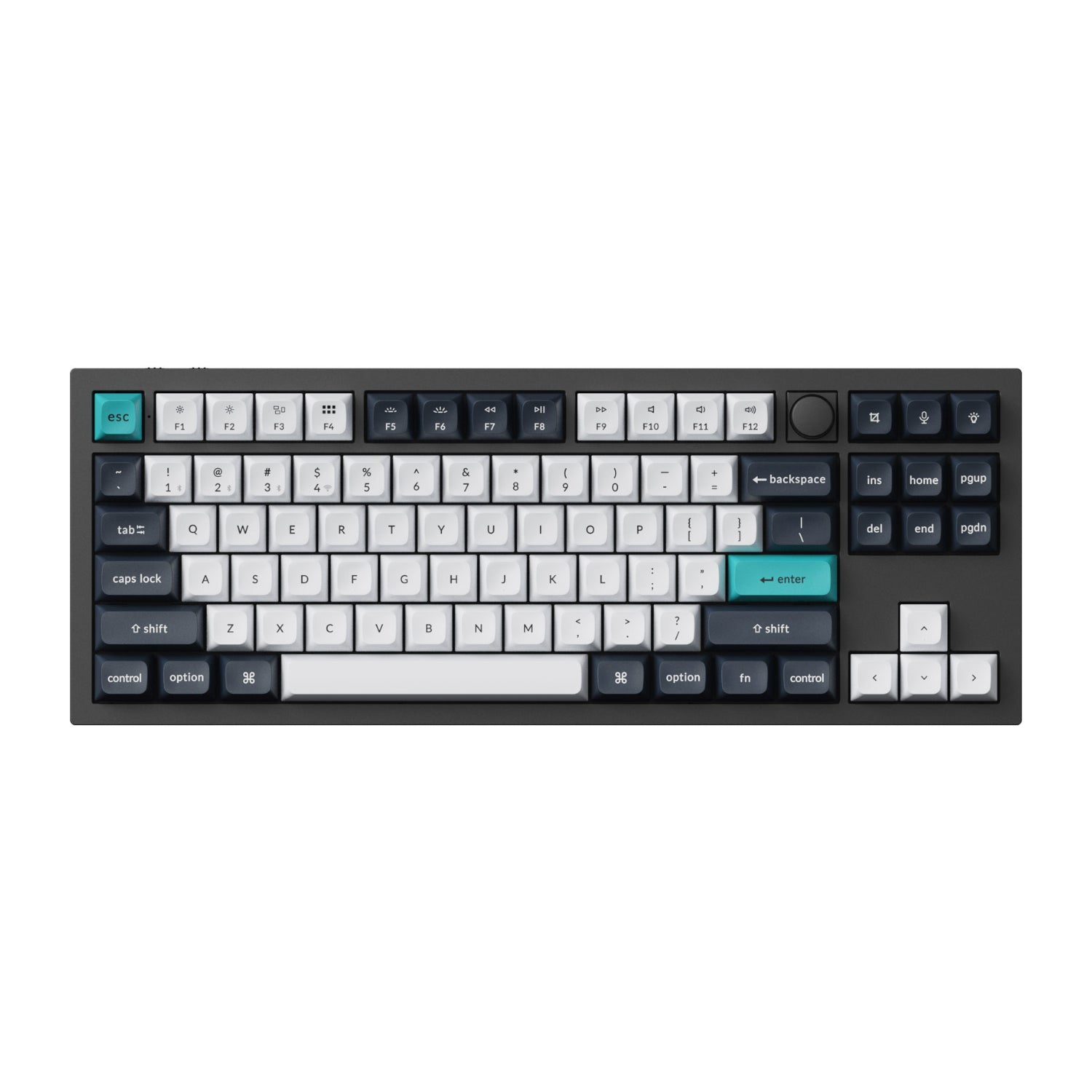 Keychron Q3 Max QMK/VIA 80% Wireless Custom Mechanical Keyboard (Banana Switch) - Carbon Black