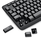Redragon BK-7367 Full-size Ergonomic Wireless Membrane Office Keyboard - Black