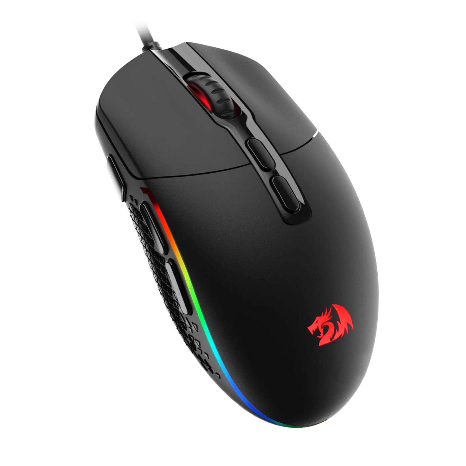 Redragon M719 INVADER RGB 10000 DPI Wired Optical Gaming Mouse - Black