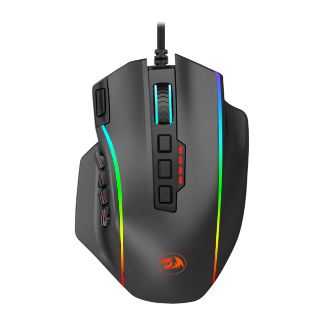 REDRAGON PERDITION 4 12400DPI RGB MMO Ergo Gaming Mouse - Black