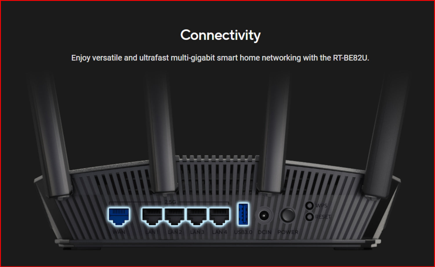 ASUS RT-BE82U Wi-Fi 7 Dual-Band 2.5GbE Router-Black