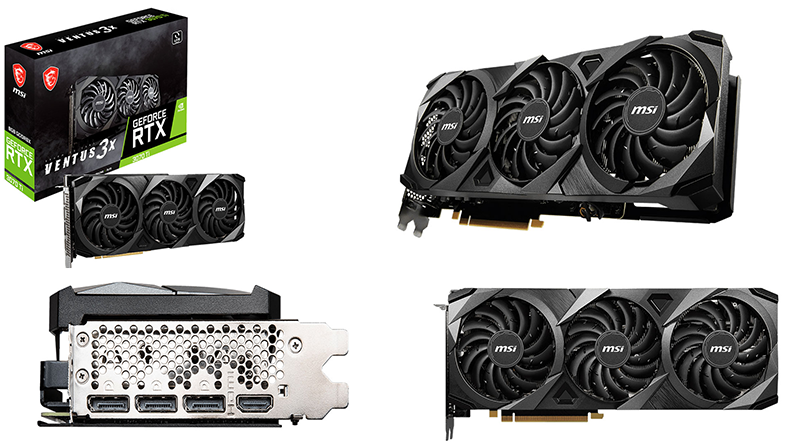 MSI Nvidia GeForce RTX 3070 Ti VENTUS 3X 8G OC - Computer Graphic Cards