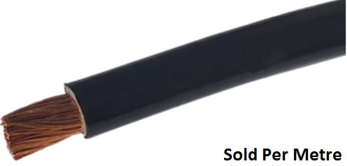 Solarix 16mm2 Battery Power Cable Per Metre Black - Renewable Power Solutions