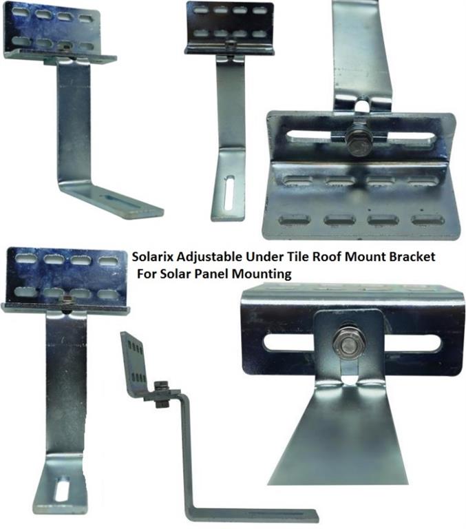 Solarix Adjustable Under Tile Roof Mount Bracket - Renewable Power Solutions