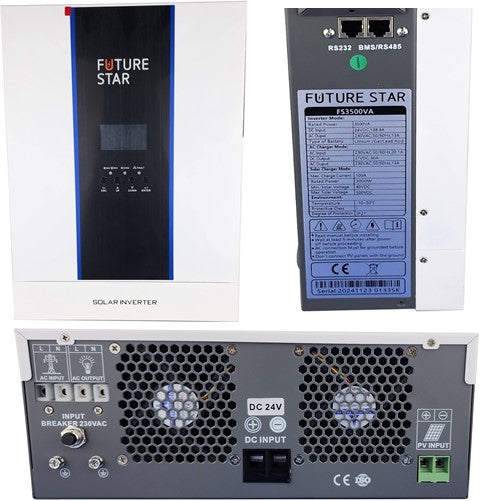 Solarix Inverter 3.5KVA 24V Future Star - Renewable Power Solutions