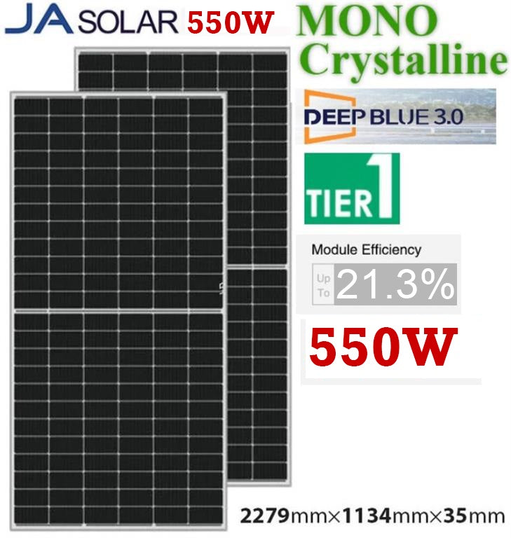 Solarix JA 550W Mono Crystalline Half Cell Solar - Renewable Power Solutions