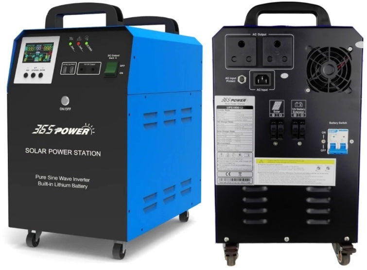 Solarix 365Power 1KVA Mobile Inverter and Lithium - Renewable Power Solutions