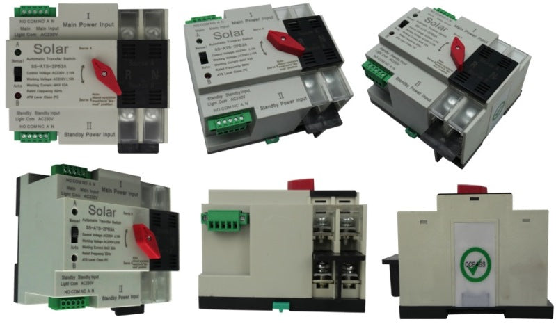 Solarix Dual Power ATS 63A 2 Pole Automatic - Renewable Power Solutions