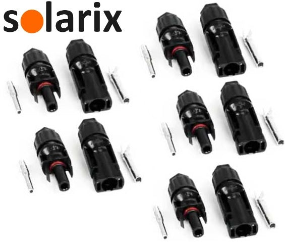 Solarix MC4 Solar Connectors Male And Female Pack - Renewable Power Solutions