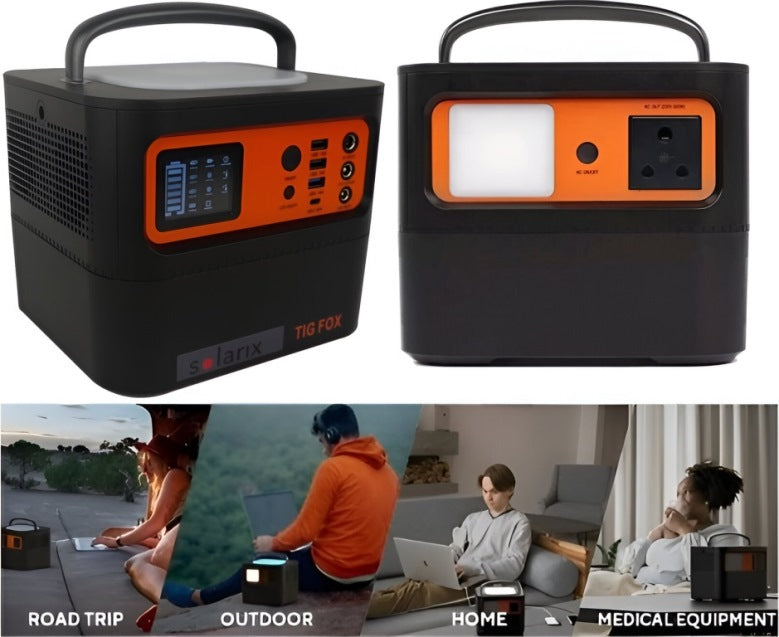 Solarix Tigfox 500W Portable Power Station â€“ Pure - Renewable Power Solutions