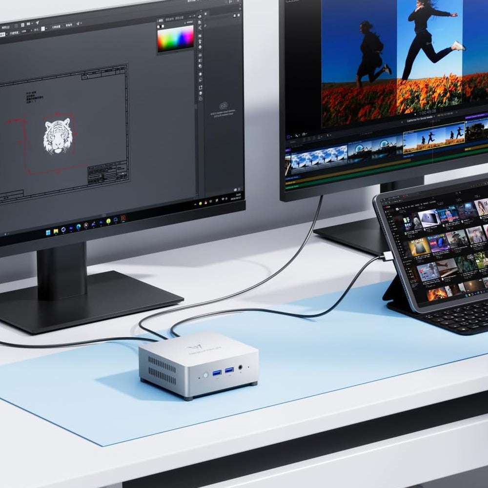 MINISFORUM UN100S Barebone Mini PC | Intel N100 CPU | DDR4 RAM Slot | M.2 SSD Support | Intel UHD Graphics | Windows 11