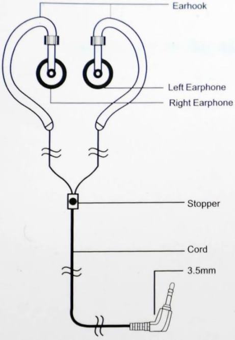 Geeko Innovate Hook On Ear Dynamic Stereo Earphones in cream color, showcasing design and features.