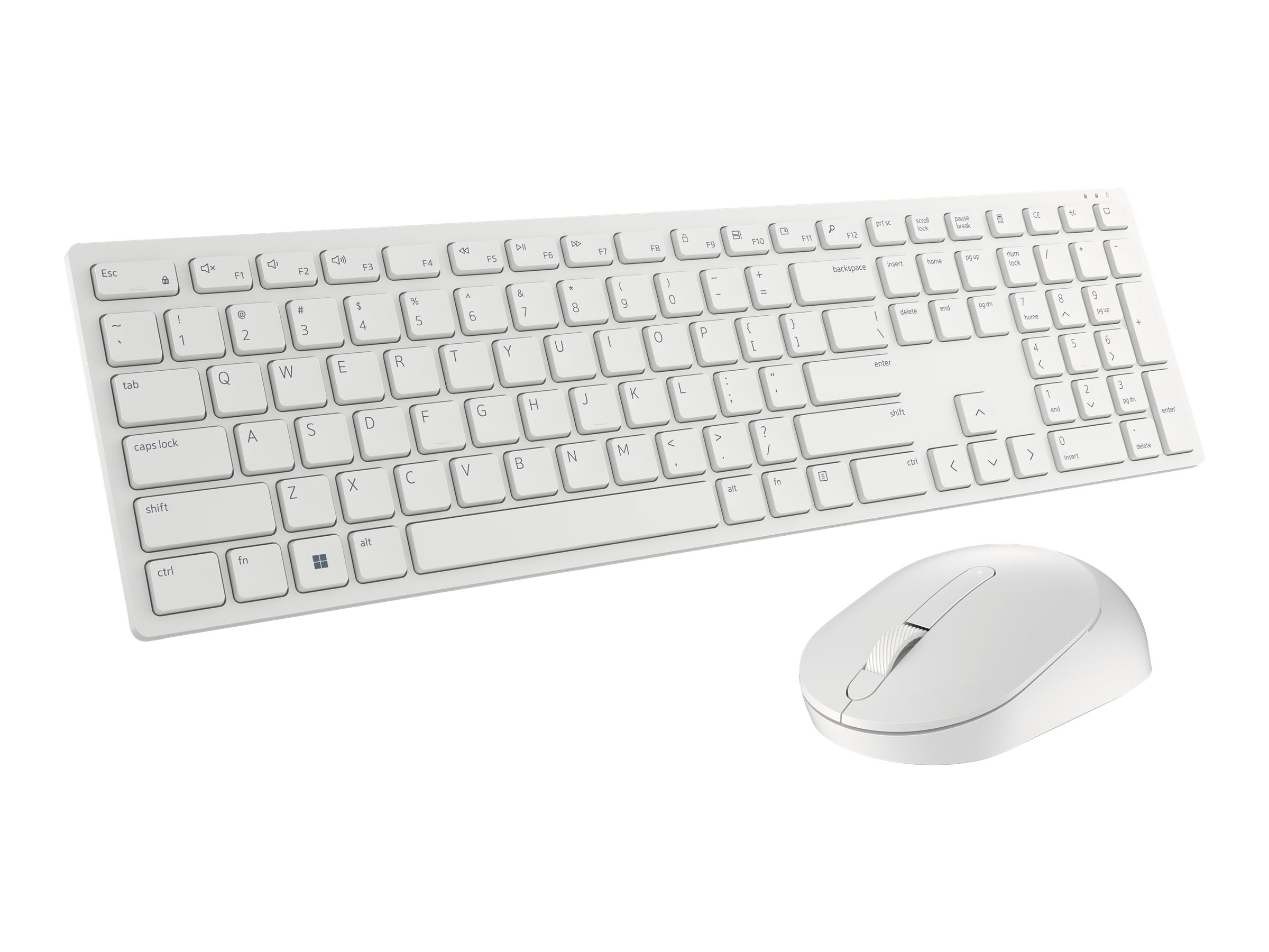 Dell Pro Keyboard and Mouse - KM5221W - US International (QWERTY) - White