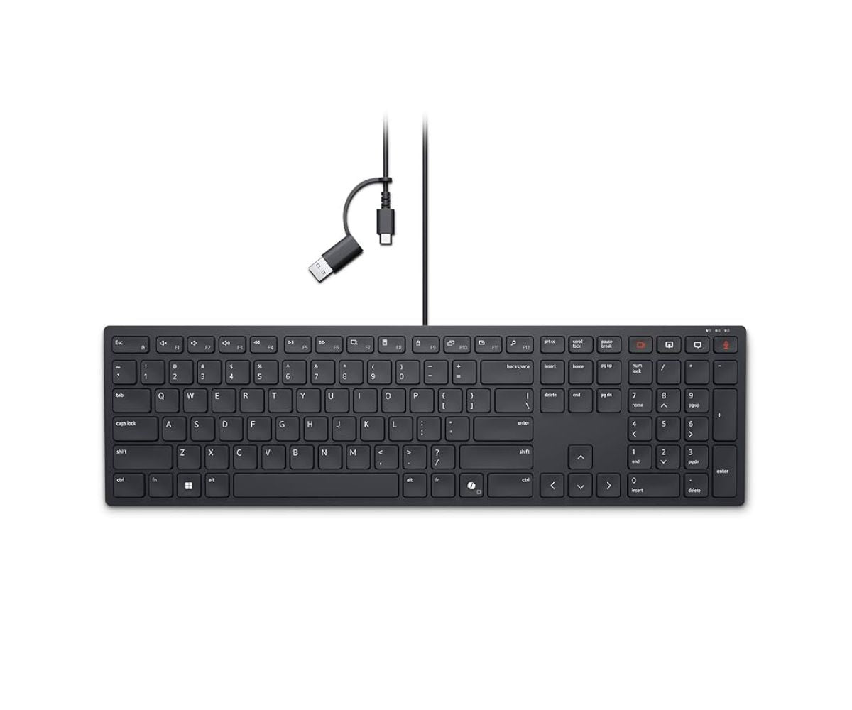 Dell KB525C QWERTY US International USB Wired Collaboration Keyboard