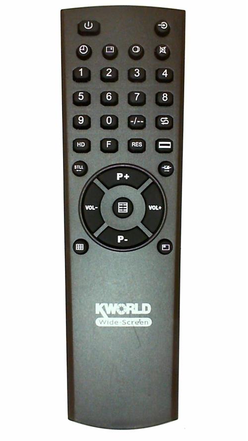 KWorld TV Box 1440 remote control with intuitive layout for easy multimedia navigation