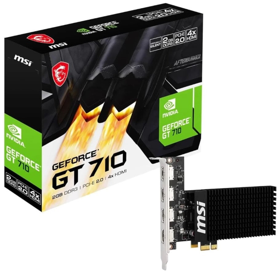 MSI nVidia Geforce GT 710 2GD3H 2GB PCIe 2 x16 - Computer Graphic Cards