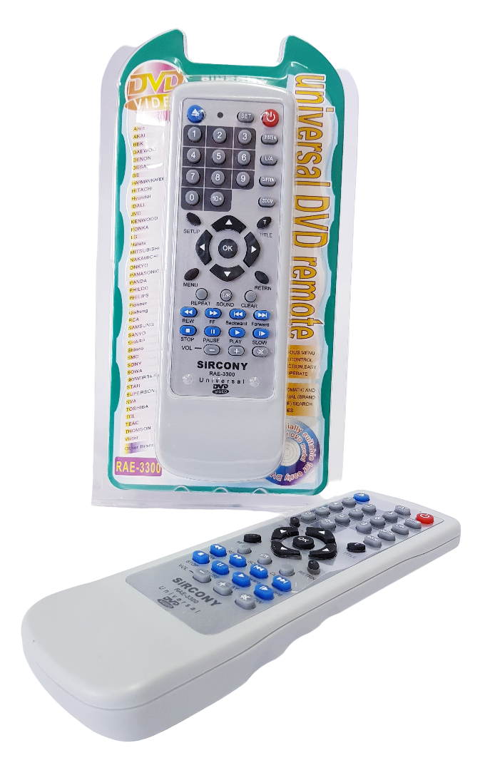 Sircony universal DVD remote South Africa designed for easy control of various DVD players