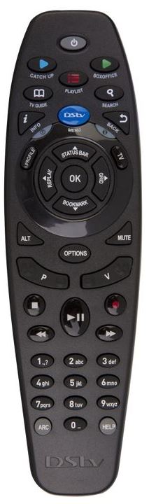 Aerial King universal DSTV remote control featuring multiple buttons for easy navigation and user convenience